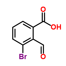 3-Bromo-2-formylbenzoic acid structure