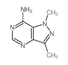 1H-Pyrazolo[4,3-d]pyrimidin-7-amine,1,3-dimethyl-结构式