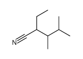 2-ethyl-3,4-dimethylpentanenitrile Structure