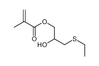 (3-ethylsulfanyl-2-hydroxypropyl) 2-methylprop-2-enoate Structure