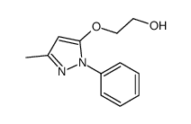 2-[(3-Methyl-1-phenyl-1H-pyrazol-5-yl)oxy]ethanol Structure