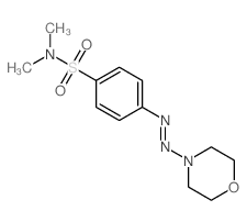 Benzenesulfonamide,N,N-dimethyl-4-[2-(4-morpholinyl)diazenyl]-结构式