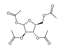 1,2,3,5-tetra-O-acetyl-α/β-L-arabinofuranoside Structure