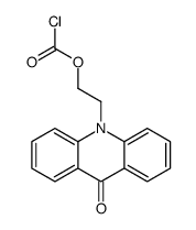 2-(9-oxoacridin-10-yl)ethyl carbonochloridate Structure