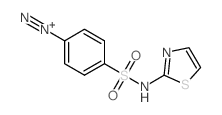 4-(1,3-thiazol-2-ylsulfamoyl)benzenediazonium结构式