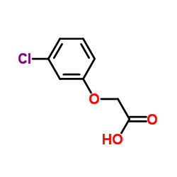 3-chlorophenoxyacetic acid Structure