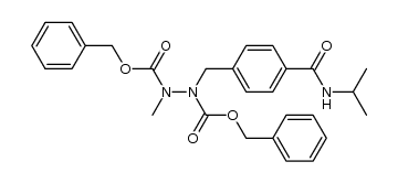 4-[(2-methyl-1,2-dicarbobenzoxyhydrazino)-methyl]-benzoic acid isopropylamide结构式