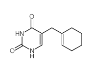 2,4(1H,3H)-Pyrimidinedione,5-(1-cyclohexen-1-ylmethyl)-结构式