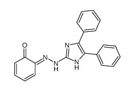 6-[(4,5-diphenyl-1H-imidazol-2-yl)hydrazinylidene]cyclohexa-2,4-dien-1-one Structure