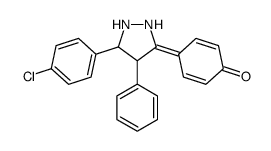 4-[5-(4-chlorophenyl)-4-phenylpyrazolidin-3-ylidene]cyclohexa-2,5-dien-1-one结构式