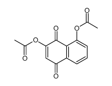 (7-acetyloxy-5,8-dioxonaphthalen-1-yl) acetate结构式