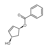 dl-cis-4-hydroxy-2-cyclopentenyl benzoate Structure