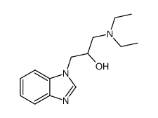 1-benzoimidazol-1-yl-3-diethylamino-propan-2-ol结构式