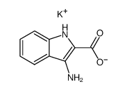 3-Aminoindol-2-carbonsaeure Kaliumsalz结构式