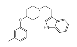 3-[2-[4-(3-methylphenoxy)piperidin-1-yl]ethyl]-1H-indole Structure