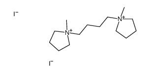 1-methyl-1-[4-(1-methylpyrrolidin-1-ium-1-yl)butyl]pyrrolidin-1-ium,diiodide Structure