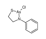 2-chloro-3-phenyl-1,3,2-thiazarsolidine结构式