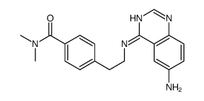 4-[2-[(6-aminoquinazolin-4-yl)amino]ethyl]-N,N-dimethylbenzamide结构式