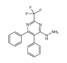 [5,6-diphenyl-2-(trifluoromethyl)pyrimidin-4-yl]hydrazine Structure