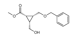 methyl (1S,2R,3S)-2-benzyloxymethyl-3-hydroxymethylcyclopropane carboxylate Structure