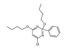 2,4-dibutoxy-6-chloro-2-phenyl-2λ5-[1,3,2]diazaphosphinine结构式