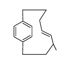 (E)-4-Methylbicyclo[8.2.2]tetradeca-5,10,12(1),13-tetraene Structure