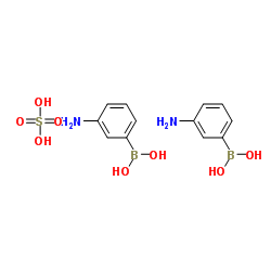 3-Aminobenzeneboronic acid hemisulfate salt Structure