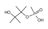 Methyl-phosphonic acid mono-(2-hydroxy-1,1,2-trimethyl-propyl) ester Structure