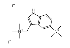 trimethyl-[[5-(trimethylazaniumyl)-1H-indol-3-yl]methyl]azanium,diiodide结构式