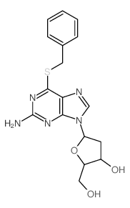 5-(2-amino-6-benzylsulfanyl-purin-9-yl)-2-(hydroxymethyl)oxolan-3-ol picture