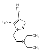 1H-Imidazole-4-carbonitrile,5-amino-1-[2-(diethylamino)ethyl]-结构式