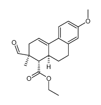 ethyl (1S,2S,10aS)-2-formyl-7-methoxy-2-methyl-1,2,3,9,10,10a-hexahydrophenanthrene-1-carboxylate Structure