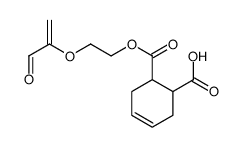 4-Cyclohexene-1, 2-dicarboxylic acid, mono[2-[(1-oxo-2-propenyl)oxy]-ethyl]ester Structure