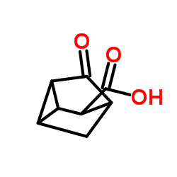 5-氧代-三环[2.2.1.02,6]庚烷-3-羧酸结构式