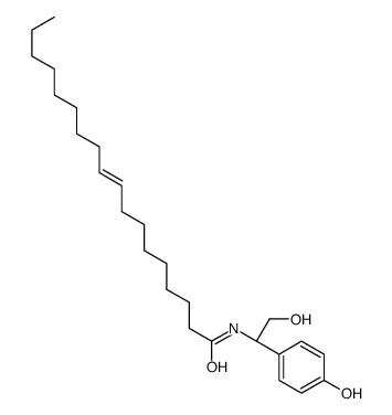 N-[(1R)-2-hydroxy-1-(4-hydroxyphenyl)ethyl]octadec-9-enamide Structure