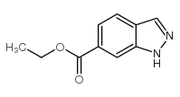 1h-吲唑-6-羧酸乙酯结构式