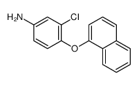 3-氯-4-(1-萘氧基)苯胺结构式