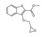 2,3-Epoxy-1-(3-(2-methoxycarbonyl)benzo(b)thiophene)propane Structure