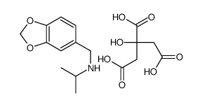 1,3-Benzodioxole-5-methanamine, N-(1-methylethyl)-, 2-hydroxy-1,2,3-pr opanetricarboxylate (3:1) structure