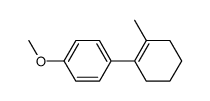 1-methoxy-4-(2-methylcyclohex-1-enyl)-benzene Structure