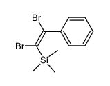 (Z)-1,2-dibromo-1-(trimethylsilyl)-2-phenylethylene Structure