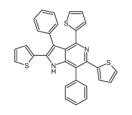 3,7-DIPHENYL-2,4,6-TRI-THIOPHEN-2-YL-1H-PYRROLO[3,2-C]PYRIDINE Structure