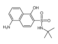 5-amino-N-tert-butyl-1-hydroxynaphthalene-2-sulfonamide结构式