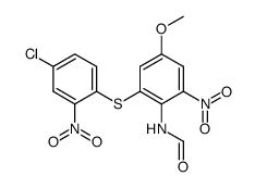 N-[2-(4-Chloro-2-nitro-phenylsulfanyl)-4-methoxy-6-nitro-phenyl]-formamide Structure