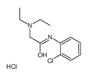 [2-(2-chloroanilino)-2-oxoethyl]-diethylazanium,chloride Structure