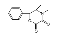 (5S,6R)-4,5-dimethyl-6-phenylmorpholine-2,3-dione Structure