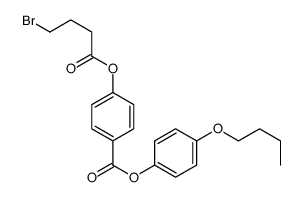 (4-butoxyphenyl) 4-(4-bromobutanoyloxy)benzoate Structure