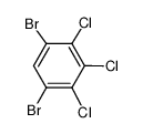 1,5-dibromo-2,3,4-trichlorobenzene Structure