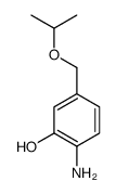 2-amino-5-(propan-2-yloxymethyl)phenol结构式