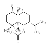 1,8-Naphthalenediol,4-bromodecahydro-1,4adimethyl- 7-(1-methylethyl)-,8-acetate,(1R,- 4R,4aR,7R,8S,8aS)- picture